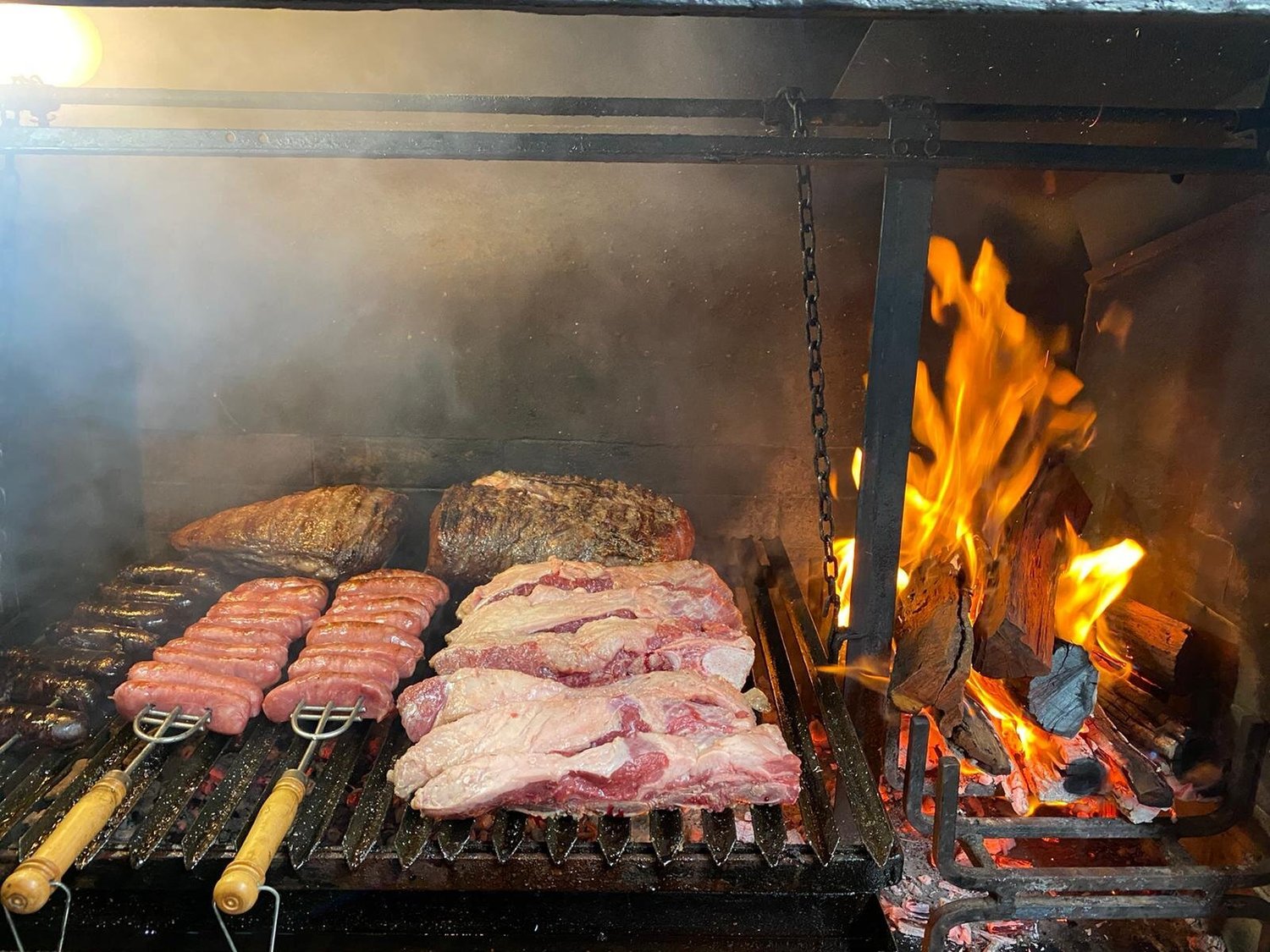 Asado argentino a la parrilla